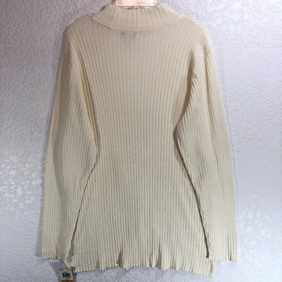 Charter Club Mock Neck Ribbed Sweater NEW - Picture 2 of 5